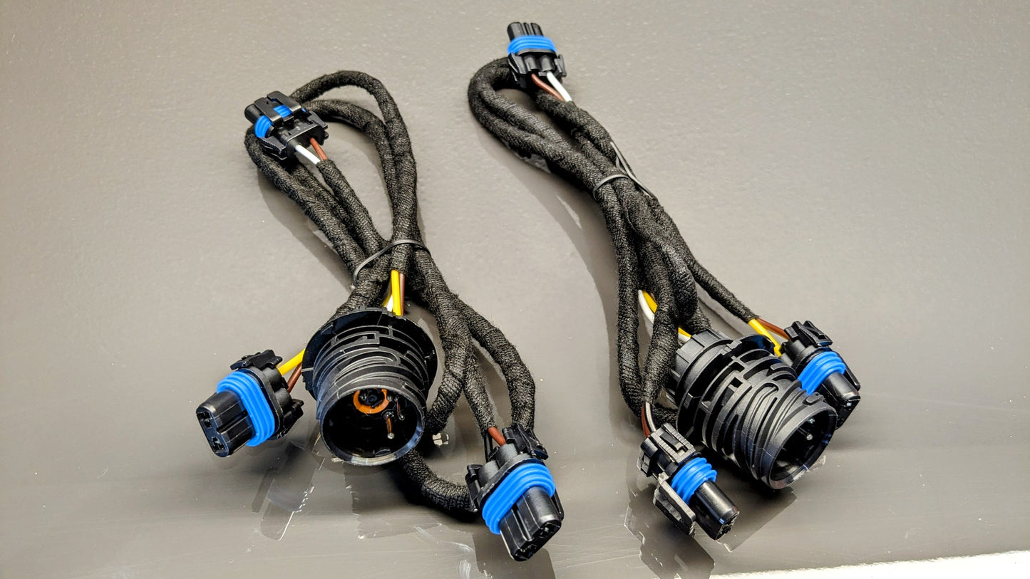 BMW E31 US Spec Complete Headlight Wiring Harness (Pair) BMW # 63128354547