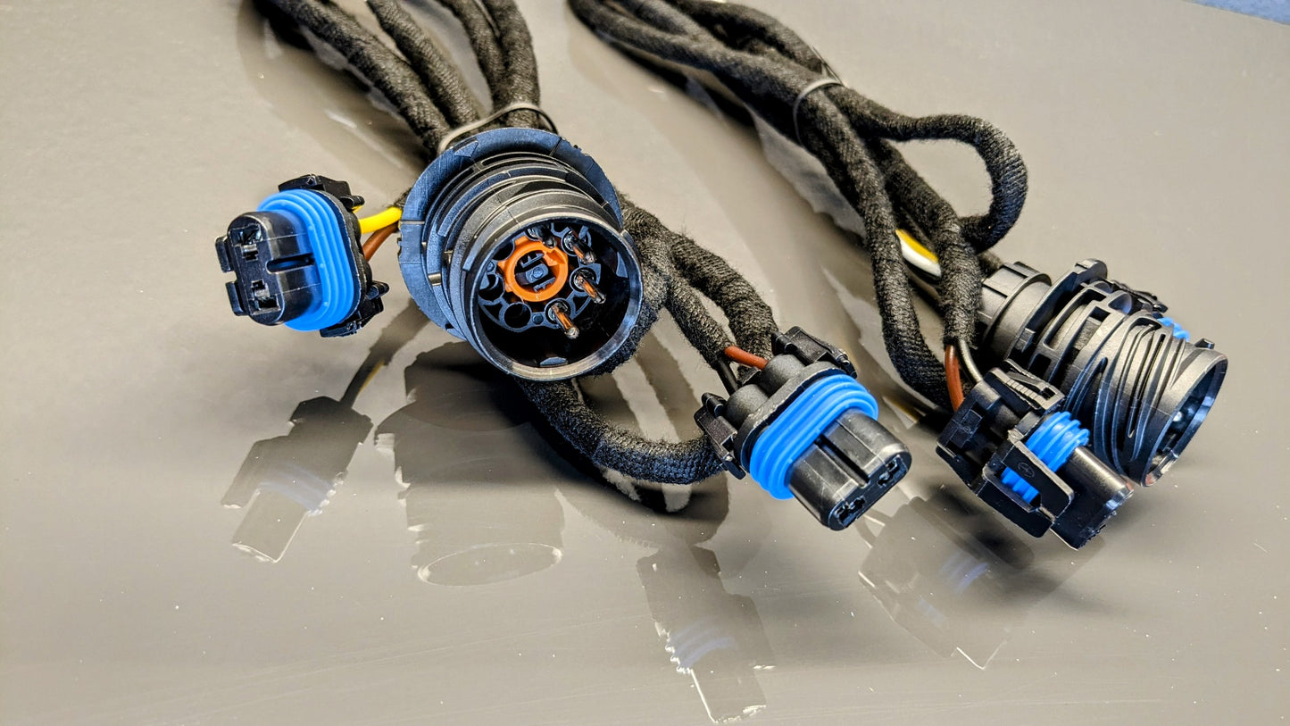 BMW E31 US Spec Complete Headlight Wiring Harness (Pair) BMW # 63128354547
