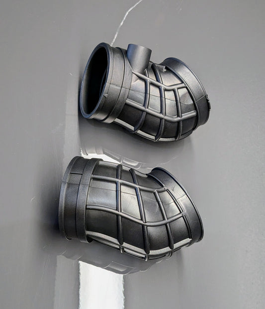 BMW E31 Rubber Air Intake Boot (L+R Pair) Old BMW Part Number 13711733301, 13711733302