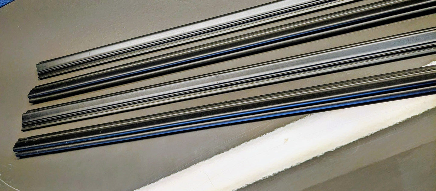 BMW E31 Outer Window sealing Trim KIT (Rear, Front L+R) Old BMW # 51361970081, 51361970082, 51211970063, 51211970064