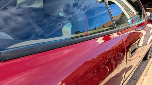 BMW E31 Outer Window sealing Trim KIT (Rear, Front L+R) Old BMW # 51361970081, 51361970082, 51211970063, 51211970064