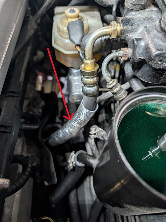 BMW E31 850i 850Ci 850CSI ASC+T Hydraulic Pressure Hose Old BMW Part # 32411139579