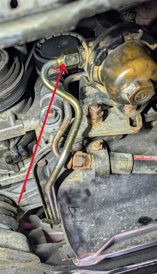 BMW E31 E32 750il 850i 850Ci 850CSI ASC+T Hydraulic Pressure Hose Old BMW Part # 32411137729