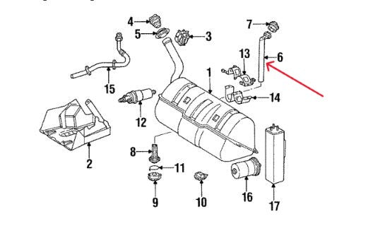 Mercedes-Benz W140 Fuel Level Sending Unit Old Part # for reference: 1405420104